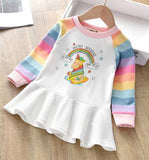 Unicon Children Dress Spring Summer Turn-Down Collar Kids Clothes Fashion toddler Baby Girls Clothing Summer Dress Girl