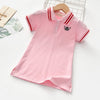 Unicon Children Dress Spring Summer Turn-Down Collar Kids Clothes Fashion toddler Baby Girls Clothing Summer Dress Girl