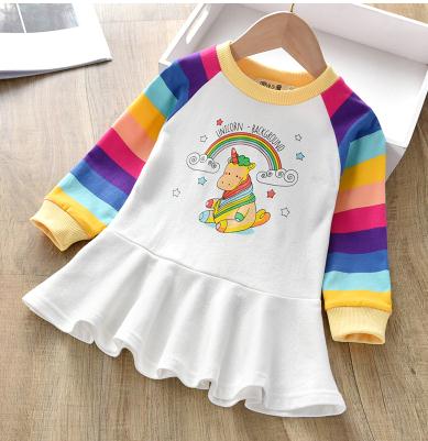 Unicon Children Dress Spring Summer Turn-Down Collar Kids Clothes Fashion toddler Baby Girls Clothing Summer Dress Girl