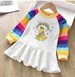 Unicon Children Dress Spring Summer Turn-Down Collar Kids Clothes Fashion toddler Baby Girls Clothing Summer Dress Girl