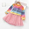 Unicon Children Dress Spring Summer Turn-Down Collar Kids Clothes Fashion toddler Baby Girls Clothing Summer Dress Girl