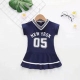 Unicon Children Dress Spring Summer Turn-Down Collar Kids Clothes Fashion toddler Baby Girls Clothing Summer Dress Girl