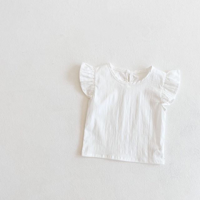 Yg brand children's clothing 2021 spring and summer new baby girl printed skirt cotton flying sleeve shirt children's suit