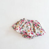 Yg brand children's clothing 2021 spring and summer new baby girl printed skirt cotton flying sleeve shirt children's suit