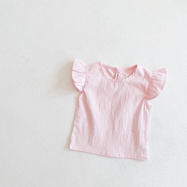 Yg brand children's clothing 2021 spring and summer new baby girl printed skirt cotton flying sleeve shirt children's suit